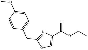 Ethyl 2-(4-Methoxybenzyl)oxazole-4-carboxylate Structure