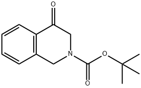 4-옥소-3,4-디히드로-1H-이소퀴놀린-2-카르복실산tert-부틸에스테르 구조식 이미지