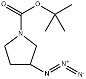 N-Boc-3-azido-pyrrolidine Structure