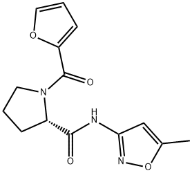 1-(furan-2-ylcarbonyl)-N-(5-methyl-1,2-oxazol-3-yl)-L-prolinamide Structure