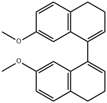 7,7'-Dimethoxy-3,4,3',4'-tetrahydro-[1,1']binaphthyl Structure