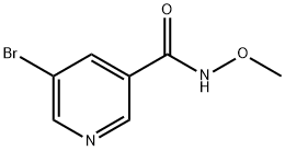 5-Bromo-N-methoxypyridine-3-carboxamide 구조식 이미지