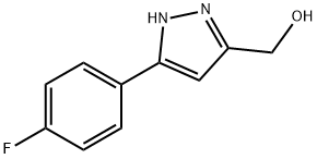 (5-(4-fluorophenyl)-1H-pyrazol-3-yl)methanol Structure