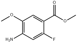 methyl 4-amino-2-fluoro-5-methoxybenzoate 구조식 이미지