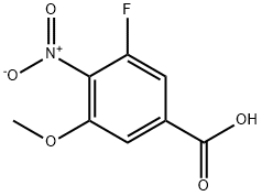 3-fluoro-5-methoxy-4-nitrobenzoic acid Structure
