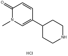 1-methyl-5-(piperidin-4-yl)pyridin-2(1H)-one hydrochloride Structure