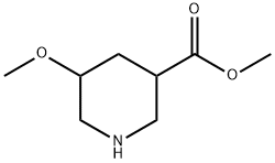 methyl 5-methoxypiperidine-3-carboxylate 구조식 이미지