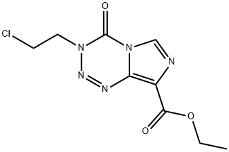 Ethyl 3-(2-chloroethyl)-4-oxo-3,4-dihydroimidazo[5,1-d][1,2,3,5]tetrazine-8-carboxylate Structure