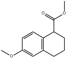 methyl 6-methoxy-1,2,3,4-tetrahydronaphthalene-1-carboxylate 구조식 이미지