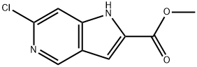 methyl 6-chloro-1H-pyrrolo[3,2-c]pyridine-2-carboxylate Structure