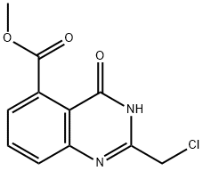 5-Quinazolinecarboxylic acid, 2-(chloromethyl)-3,4-dihydro-4-oxo-, methyl ester Structure