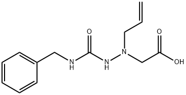 2-(1-allyl-2-(benzylcarbamoyl)hydrazinyl)acetic acid 구조식 이미지