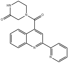 4-{[2-(pyridin-2-yl)quinolin-4-yl]carbonyl}piperazin-2-one Structure