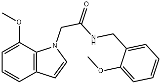 N-(2-methoxybenzyl)-2-(7-methoxy-1H-indol-1-yl)acetamide Structure