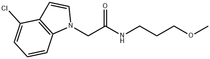 2-(4-chloro-1H-indol-1-yl)-N-(3-methoxypropyl)acetamide Structure