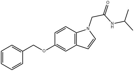 2-[5-(benzyloxy)-1H-indol-1-yl]-N-(propan-2-yl)acetamide Structure