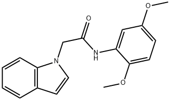 N-(2,5-dimethoxyphenyl)-2-(1H-indol-1-yl)acetamide Structure
