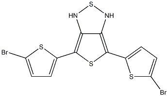 4,6-bis(5-bromo-2-thienyl)thieno[3,4-c][1,2,5]thiadiazole Structure