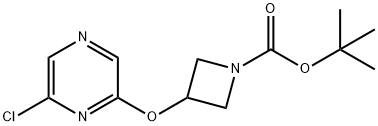 tert-butyl 3-(6-chloropyrazin-2-yloxy)azetidine-1-carboxylate 구조식 이미지