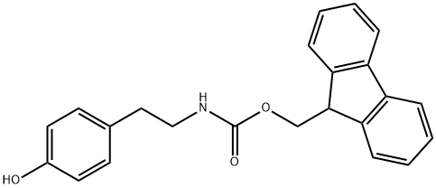 N-Fmoc-4-hydroxybenzeneethanamine 구조식 이미지