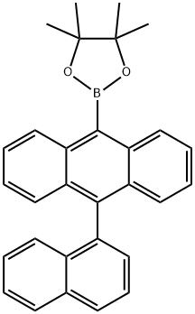 4,4,5,5-tetramethyl-2-(10-(naphthalen-1-yl)anthracen-9-yl)-1,3,2-dioxaborolane Structure