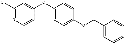 4-(4-(benzyloxy)phenoxy)-2-chloropyridine 구조식 이미지