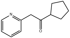 1-Cyclopentyl-2-(pyridin-2-yl)ethanone Structure