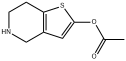 4,5,6,7-Tetrahydro-thieno[3,2-c]pyridin-2-ol 2-acetate 구조식 이미지