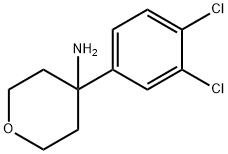 4-(3,4-Dichlorophenyl)tetrahydro-2H-pyran-4-amine Structure