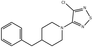 3-(4-benzylpiperidin-1-yl)-4-chloro-1,2,5-thiadiazole Structure