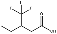 3-(trifluoromethyl)pentanoic acid 구조식 이미지