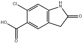 6-Chloro-2-oxoindoline-5-carboxylic acid Structure