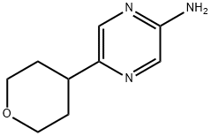 5-(tetrahydro-2H-pyran-4-yl)pyrazin-2-amine 구조식 이미지