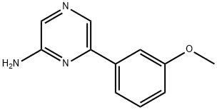 6-(3-methoxyphenyl)-2-Pyrazinamine 구조식 이미지