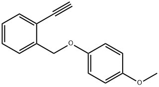 1-Ethynyl-2-((4-methoxyphenoxy)methyl)benzene Structure