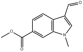 METHYL3-FORMYL-1-METHYL-1H-INDOLE-6-CARBOXYLATE Structure