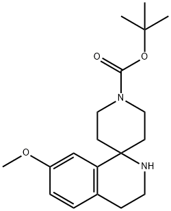 Tert-Butyl 7-Methoxy-3,4-Dihydro-2H-Spiro[Isoquinoline-1,4'-Piperidine]-1'-Carboxylate 구조식 이미지