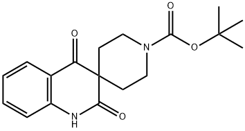 Tert-Butyl 2',4'-Dioxo-2',4'-Dihydro-1'H-Spiro[Piperidine-4,3'-Quinoline]-1-Carboxylate 구조식 이미지