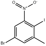 5-bromo-2-iodo-1-methyl-3-nitro-benzene 구조식 이미지