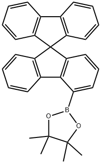 4,4,5,5-tetramethyl-2-(9,9'-spirobi[9H-fluoren]-4-yl)-1,3,2-Dioxaborolane Structure