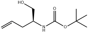 (S)-tert-butyl (1-hydroxypent-4-en-2-yl)carbamate Structure