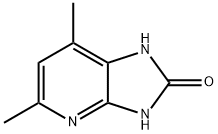 1,3-dihydro-5,7-dimethyl-2H-Imidazo[4,5-b]pyridin-2-one 구조식 이미지