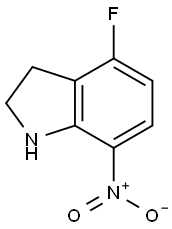 4-Fluoro-7-nitro-2,3-dihydro-1H-indole Structure