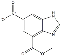 Methyl 6-nitro-1H-benzo[d]imidazole-4-carboxylate 구조식 이미지
