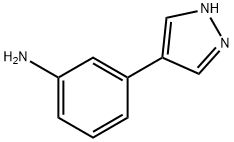 3-(1H-pyrazol-4-yl)Benzenamine 구조식 이미지