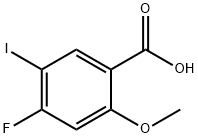 4-Fluoro-5-iodo-2-methoxy-benzoic acid 구조식 이미지