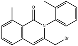 3-(bromomethyl)-8-methyl-2-(o-tolyl)isoquinolin-1(2H)-one Structure