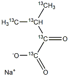 2-Keto-3-methylbutyric acid-13C5 sodium salt
		
	 Structure