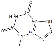 3-Methylxanthine-2,4,5,6-13C4, 1,3,9-15N3
		
	 Structure