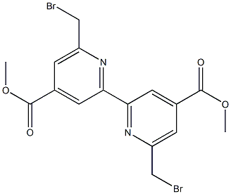 [2,2'-BIPYRIDINE]-4,4'-DICARBOXYLIC ACID, 6,6'-BIS(BROMOMETHYL)-, 4,4'-DIMETHYL ESTER Structure